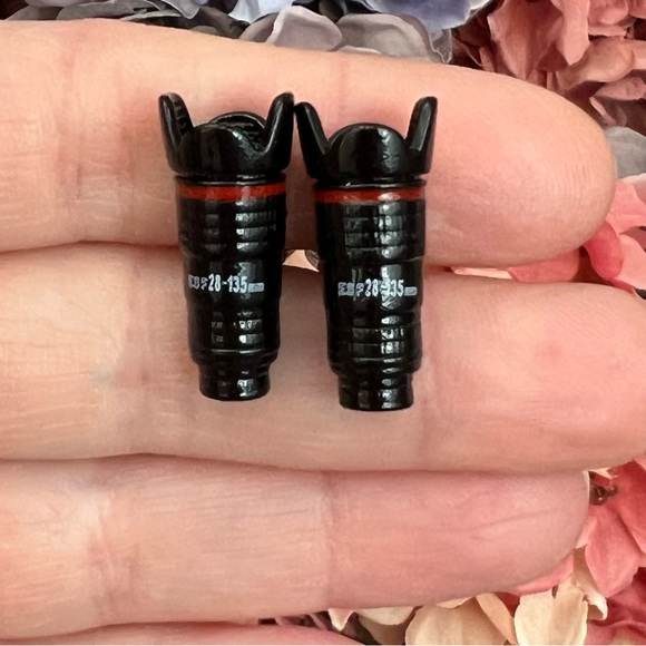 Black Long Range Zoom Photography Camera Lens Cufflinks - Picture 10 of 17